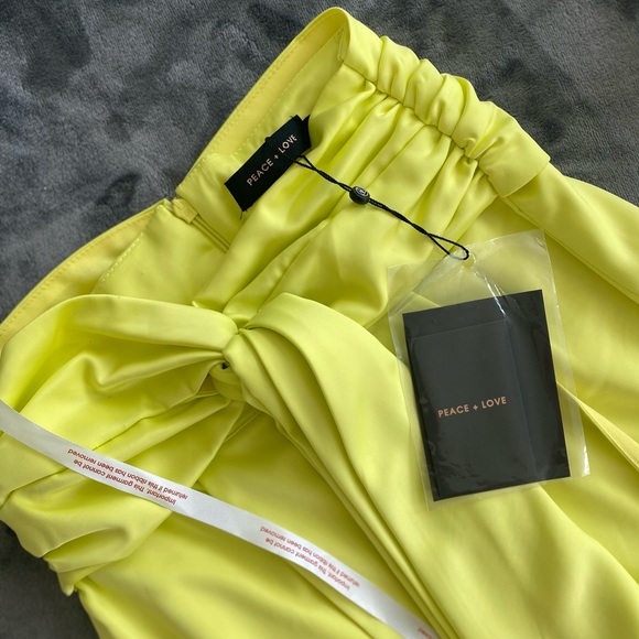 Satin Split Leg Hi-Waist Maxi Skirt | Peace + Love - Picture 5 of 5